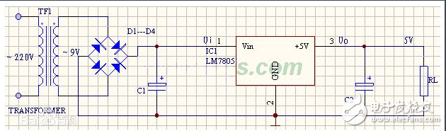 電源穩壓器廠家關于三端穩壓器7805的應用詳解